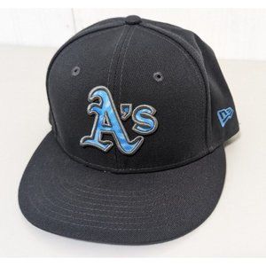 New Oakland A's New Era Size 7 Fitted Hat Official On-Field Cap 59Fifty CA40289